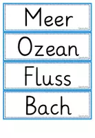 Vorschau - Präsentationen/Tafelbilder - Gewässerarten (Tafelmaterial / Wortkarten) - Seite 1