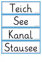 Vorschau - Präsentationen/Tafelbilder - Gewässerarten (Tafelmaterial / Wortkarten) - Seite 2