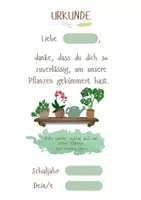 Vorschau - Anderer Materialtyp - Freebie: Urkunde als Anerkennung zur Zeugnisausgabe: Blumendienst - Seite 3