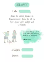 Vorschau - Anderer Materialtyp - Freebie: Urkunde als Anerkennung zur Zeugnisausgabe: Ordnungsdienst - Seite 3