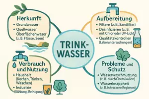Vorschau - Arbeitsblätter - Lernposter + Arbeitsblätter zum Thema "Trinkwasser" + Lösung & MP3 + Mindmap + Infografik - Seite 3