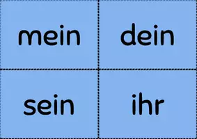Vorschau - Präsentationen/Tafelbilder - Possessivartikel - Tafelmaterial/Bildkarten (DaF/DaZ) - Seite 1