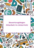 Vorschau - Anderer Materialtyp - Bewertungsbogen - Mitarbeit im Unterricht - Deckblatt