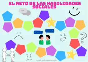 Vista previa - Juegos / Gamificación - TABLERO HABILIDADES SOCIALES. Escucha activa, empatia... - Portada