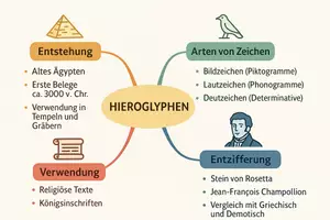 Vorschau - Arbeitsblätter - Lernposter + Arbeitsblätter zum Thema "Hieroglyphen" + Lösung & MP3 + Mindmap + Infografik - Seite 3