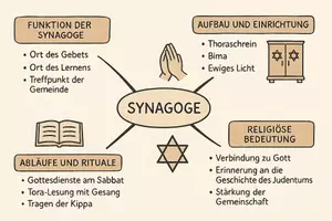 Vorschau - Arbeitsblätter - Lernposter + Arbeitsblätter zum Thema "Synagoge" + Lösung & MP3 + Mindmap + Infografik - Seite 3