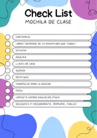 Vista previa - Otros - Check list mochila de clase alumno diabetico - Portada