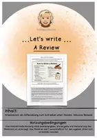 Vorschau - Arbeitsblätter - how to write a review - Deckblatt