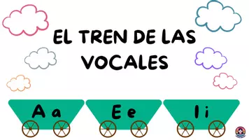 Vista previa - Tarjetas / Manipulativos - El tren de las vocales - página 1