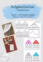 Vorschau - Stundenentwürfe - Mathe Aufgabenfamilien (Tausch-und Umkehraufgaben) - Deckblatt