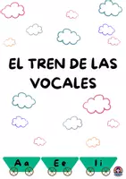 Vista previa - Tarjetas / Manipulativos - El tren de las vocales - Portada