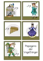 Vorschau - Arbeitsblätter - Mozart - Papageno der Vogelfänger Förderkonfetti - Seite 1