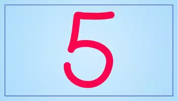 Vorschau - Präsentationen/Tafelbilder - Zahleinführung 5 Präsentation - Seite 1