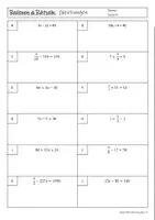 Vorschau - Arbeitsblätter - 2-Schritt Gleichungen - Rechnen & Rätseln "Sudoku" - Seite 1