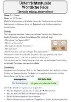 Vorschau - Stundenentwürfe - Einführung der wörtlichen Rede mit lustigen Tierdialogen - Seite 2