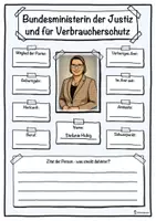Vorschau - Unterrichtsreihen - Bundesministerin der Justiz und für Verbraucherschutz - Stefanie Hubig - Deckblatt