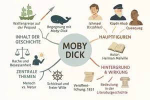 Vorschau - Arbeitsblätter - Lernposter + AB mit Fragen zum Thema "Moby Dick" + Lösungsblatt + Mindmap + Infografik - Seite 3