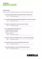 Vorschau - Arbeitsblätter - Crashkurs Erste Hilfe - Seite 1