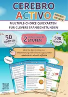 Vorschau - Spiele - Cerebro Activo - Multiple Choice Quizkarten für den Spanischunterricht (A1-A2) - Deckblatt