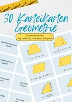 Vorschau - Merkblätter - Karteikarten Geometrie Formeln - Flächeninhalt Umfang Volumen - Deckblatt