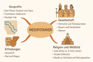 Vorschau - Arbeitsblätter - Lernposter + Arbeitsblätter zum Thema "Mesopotamien" + Lösung & MP3 + Mindmap + Infografik - Seite 3