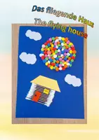 Vorschau - Mal- und Bastelvorlagen - Das fliegende Haus / The flying House - Deckblatt