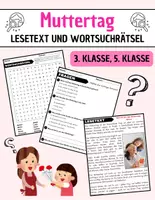 Vorschau - Spiele - Muttertag: Leseverständnis und Wortsuchrätsel mit Lösungen - Deckblatt