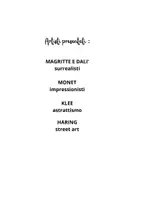 anteprima - Materiale di supporto/inclusione - Quaderno di arte e immagine classe 2 - Pagina 1