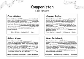 Vorschau - Arbeitsblätter - Musikepochen ROMANTIK Musik Arbeitsblätter - Seite 3