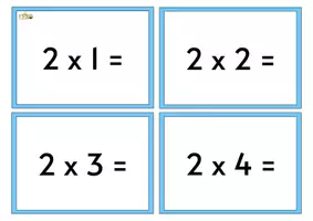Aperçu - Feuilles d'exercices - Cartes de multiplication - Page de couverture