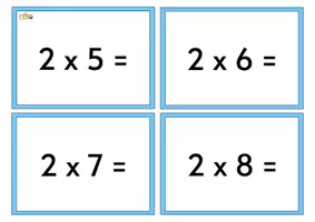 Aperçu - Feuilles d'exercices - Cartes de multiplication - Page 2