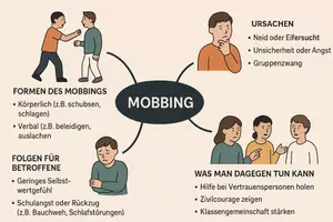 Vorschau - Arbeitsblätter - Lernposter + AB mit Fragen zum Thema "Mobbing" + Lösungsblatt + Mindmap + Infografik - Seite 3
