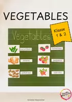 Vorschau - Bildkarten - Vegetables: Bild- und Wortkarten - Deckblatt