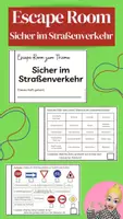 Vorschau - Arbeitsblätter - Escape Room - Sicher im Straßenverkehr (Fahrradführerschein) - Deckblatt