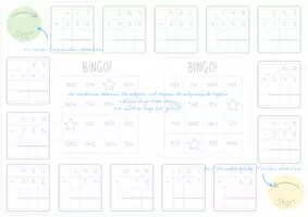Vorschau - Arbeitsblätter - Schriftliches Addieren mit Übertrag - Bingo - Seite 1