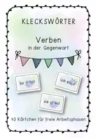 Vorschau - Spiele - Wachsendes Materialpaket Kleckswörter - Deckblatt