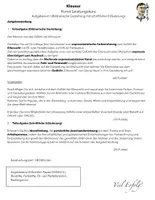 Vorschau - Klassenarbeiten - Klausur mit Erwartungshorizont Aufgabenart I (Praxis) Edvard Munch - Deckblatt