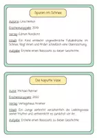 Vorschau - Arbeitsblätter - Steckbriefkarten zum Üben des Basissatzes - Seite 1