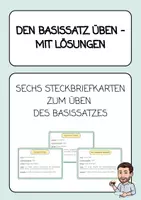 Vorschau - Arbeitsblätter - Steckbriefkarten zum Üben des Basissatzes - Deckblatt