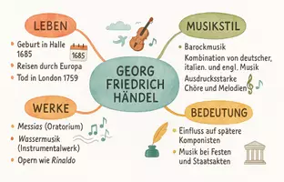 Vorschau - Arbeitsblätter - Lernposter + Arbeitsblätter "Georg Friedrich Händel" + Lösung & MP3 + Mindmap + Infografik - Seite 3