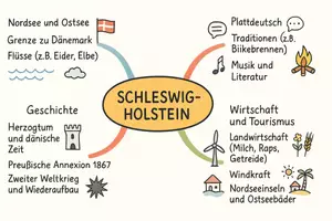 Vorschau - Arbeitsblätter - Lernposter + Arbeitsblatt "Schleswig-Holstein" + Onlineübung & MP3 + Mindmap + Infografik - Seite 3