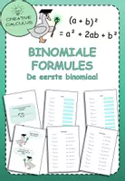 Voorbeeld - Binomiale formules De eerste binomiale - Voorblad