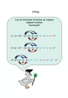 Voorbeeld - Binomiale formules De eerste drie big-pack - Pagina 1