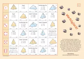 Vorschau - Spiele - Oberfläche & Volumen von KEGELN & PYRAMIDEN - SPIEL - Seite 1