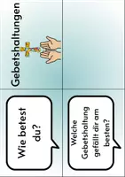 Vorschau - Arbeitsblätter - Gebetshaltungen - Seite 1
