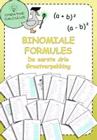 Voorbeeld - Binomiale formules De eerste drie maxi-pack - Voorblad