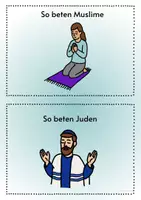 Vorschau - Merkblätter - So beten verschiedene Religionen - Seite 2