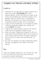 Vorschau - Arbeitsblätter - Einmaleins Rechnen und Malen Aufgaben erfinden - Seite 3