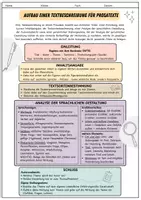 Vorschau - Arbeitsblätter - Prosa Textbeschreibung: Aufbau (sw + bunt) - Seite 2