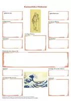Vorschau - Merkblätter - Hokusai Steckbrief - Seite 1